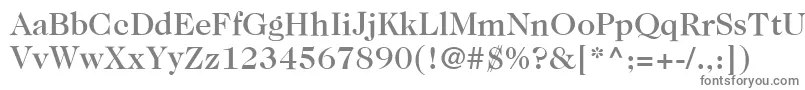 フォントItcCaslon224LtMedium – 白い背景に灰色の文字