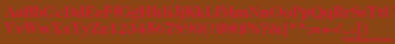 ItcCaslon224LtMedium Font – Red Fonts on Brown Background