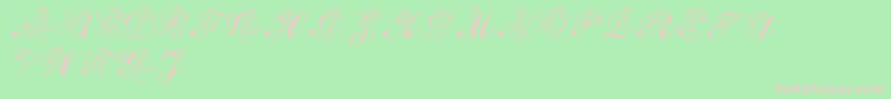 LmsRose Font – Pink Fonts on Green Background