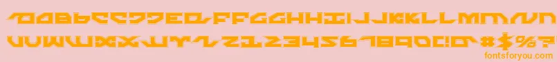 Nightrunnerp Font – Orange Fonts on Pink Background