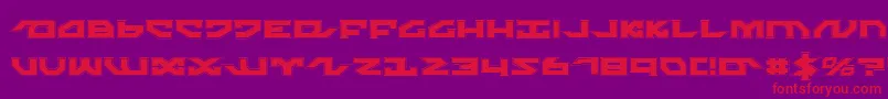 Nightrunnerp Font – Red Fonts on Purple Background