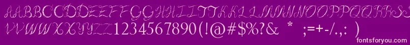 BreakItSweet Font – Pink Fonts on Purple Background