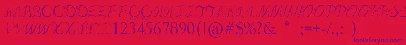 BreakItSweet Font – Purple Fonts on Red Background