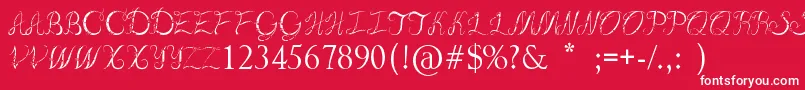 BreakItSweet Font – White Fonts on Red Background