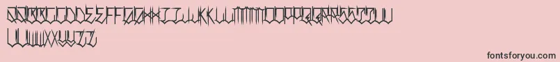LocalsOnlyBalls Font – Black Fonts on Pink Background
