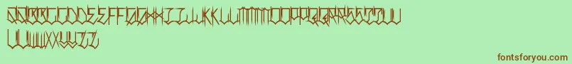 LocalsOnlyBalls Font – Brown Fonts on Green Background