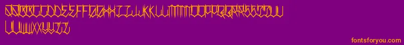 LocalsOnlyBalls Font – Orange Fonts on Purple Background
