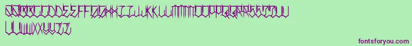 LocalsOnlyBalls Font – Purple Fonts on Green Background