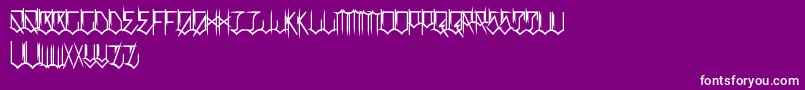 LocalsOnlyBalls Font – White Fonts on Purple Background