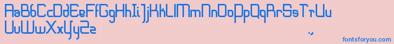Sharpeedge Font – Blue Fonts on Pink Background