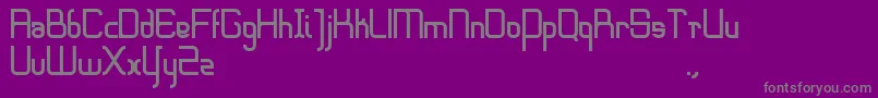 フォントSharpeedge – 紫の背景に灰色の文字
