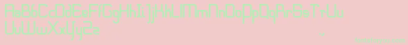 Sharpeedge Font – Green Fonts on Pink Background