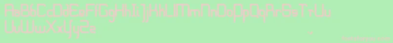 Sharpeedge Font – Pink Fonts on Green Background