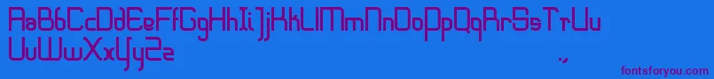 Sharpeedge Font – Purple Fonts on Blue Background