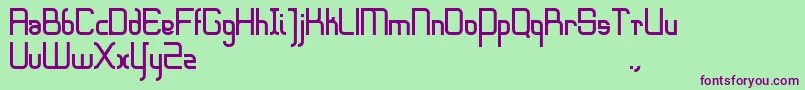 Шрифт Sharpeedge – фиолетовые шрифты на зелёном фоне