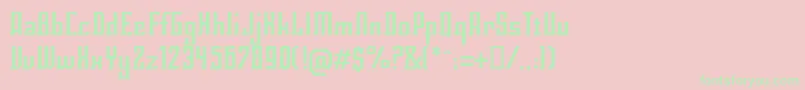 Eclirg Font – Green Fonts on Pink Background