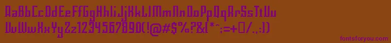 Eclirg Font – Purple Fonts on Brown Background