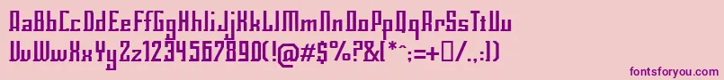 Eclirg Font – Purple Fonts on Pink Background
