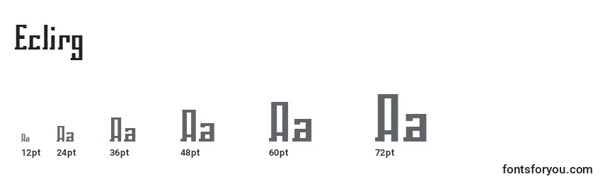 Eclirg Font Sizes
