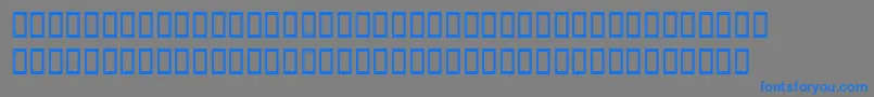 Latinopalswashsh Font – Blue Fonts on Gray Background