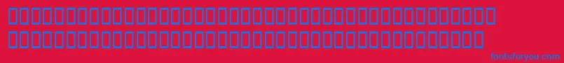 Latinopalswashsh Font – Blue Fonts on Red Background