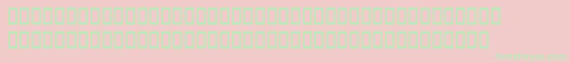 フォントLatinopalswashsh – ピンクの背景に緑の文字
