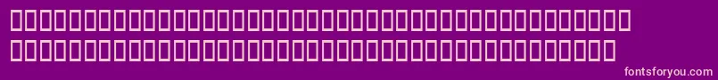 Latinopalswashsh-fontti – vaaleanpunaiset fontit violetilla taustalla