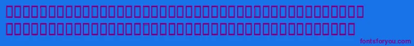 Шрифт Latinopalswashsh – фиолетовые шрифты на синем фоне