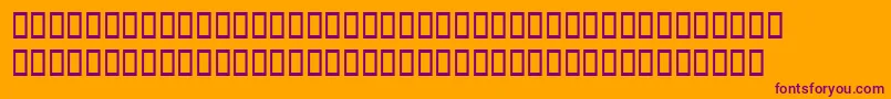 Шрифт Latinopalswashsh – фиолетовые шрифты на оранжевом фоне