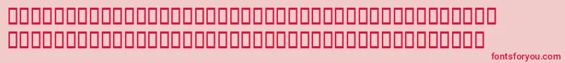 フォントLatinopalswashsh – ピンクの背景に赤い文字
