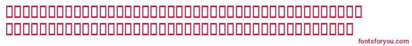 フォントLatinopalswashsh – 白い背景に赤い文字