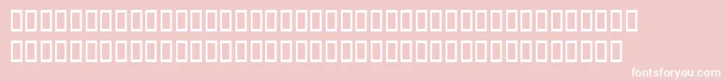 Latinopalswashsh-fontti – valkoiset fontit vaaleanpunaisella taustalla
