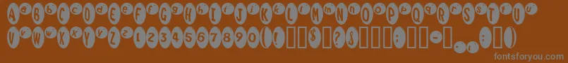 Шрифт MarrididdlesMedium – серые шрифты на коричневом фоне
