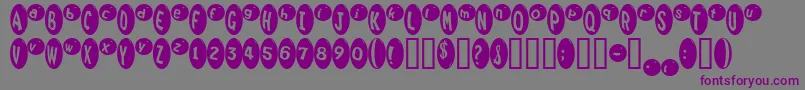 MarrididdlesMedium Font – Purple Fonts on Gray Background