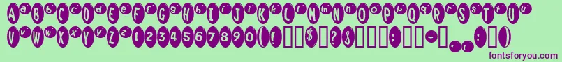 MarrididdlesMedium Font – Purple Fonts on Green Background