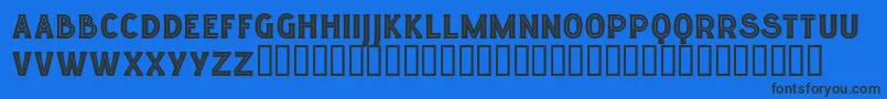 Шрифт Lgfelucidartitularesreg – чёрные шрифты на синем фоне