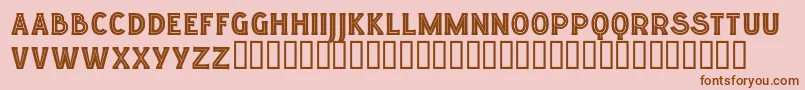 Lgfelucidartitularesreg Font – Brown Fonts on Pink Background