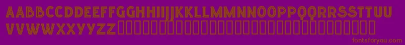 Lgfelucidartitularesreg Font – Brown Fonts on Purple Background