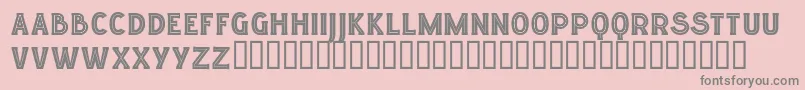Lgfelucidartitularesreg-fontti – harmaat kirjasimet vaaleanpunaisella taustalla