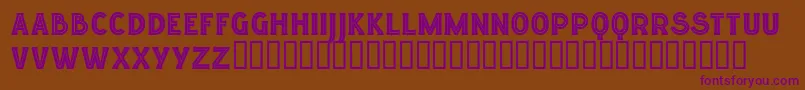 Шрифт Lgfelucidartitularesreg – фиолетовые шрифты на коричневом фоне