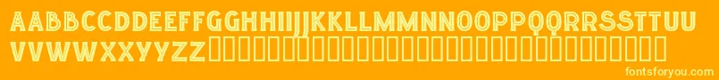 Lgfelucidartitularesreg Font – Yellow Fonts on Orange Background