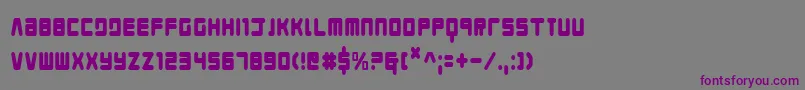 Шрифт Youngtechscondensed – фиолетовые шрифты на сером фоне
