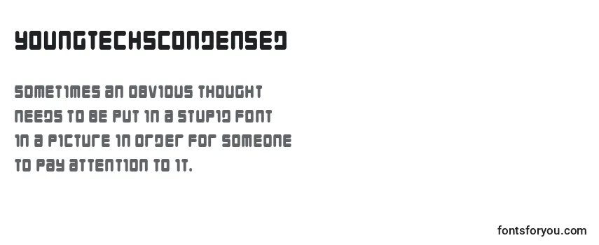 Youngtechscondensed Font