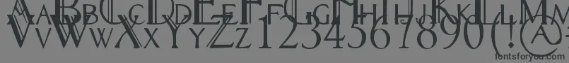 RennyHybrid Font – Black Fonts on Gray Background