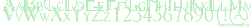 RennyHybrid-Schriftart – Grüne Schriften