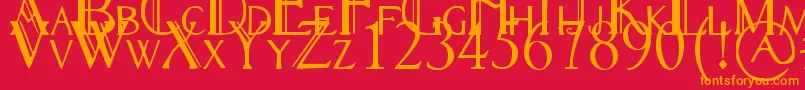 En savoir plus sur la police RennyHybrid Police RennyHybrid – polices orange sur fond rouge