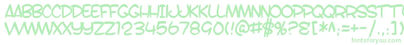 SfToontimeB Font – Green Fonts on White Background