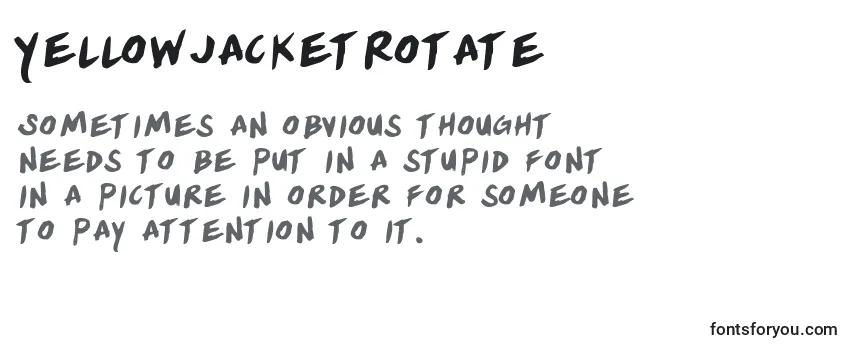 Review of the YellowjacketRotate Font