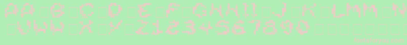 Dirtyhead Font – Pink Fonts on Green Background