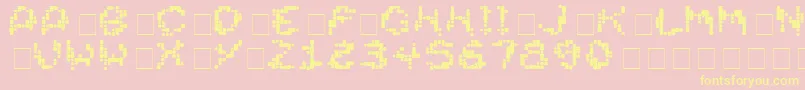 Dirtyhead Font – Yellow Fonts on Pink Background